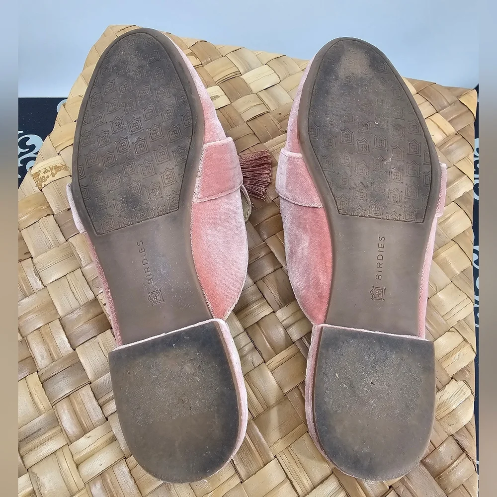 Birdies Pink Tassel Loafers Size 6.5